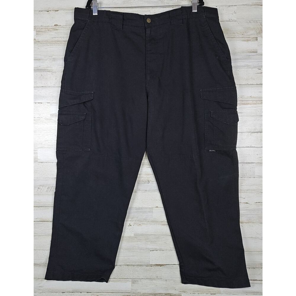 TRU-SPEC Black Tactical Cargo Utility Work Pants Men's Sz 42/30 Ripstop RN100272